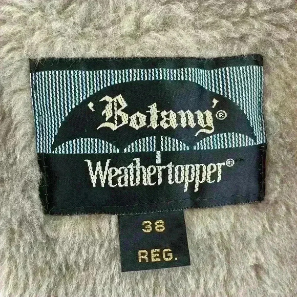 Botany Weathertopper beige, double breasted trench coat with plush liner;size 38 - Picture 7 of 10